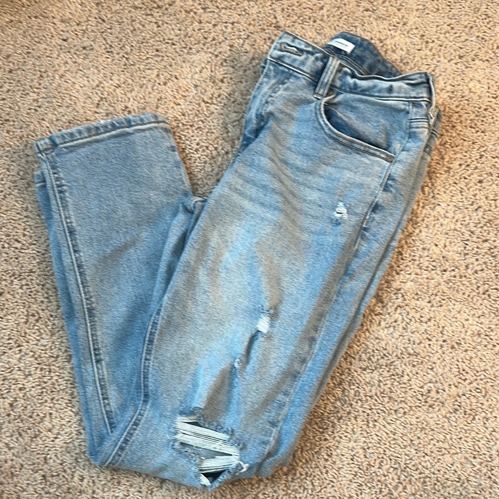 Classic Blue Distressed Women's Jeans